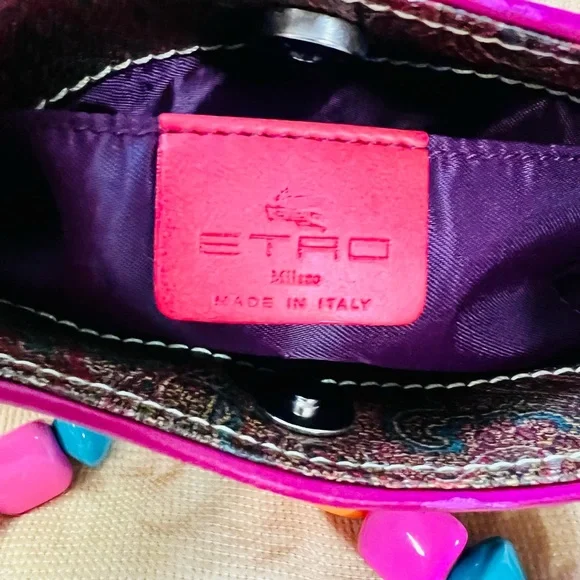 ETRO Bag beautiful multicolored stones. 🔶🔺🔷🟧🔴 - Picture 9 of 13